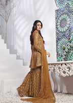 Ayesha Closet Preshy Gul Mustard Women 3pcs
