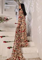 Nazmina Calico flowers dress Women 3pcs