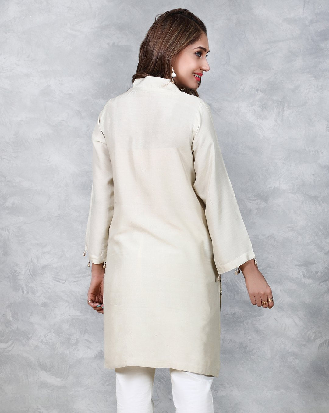 Khas Stitched Cotton Net SHIRT ER 108 Women