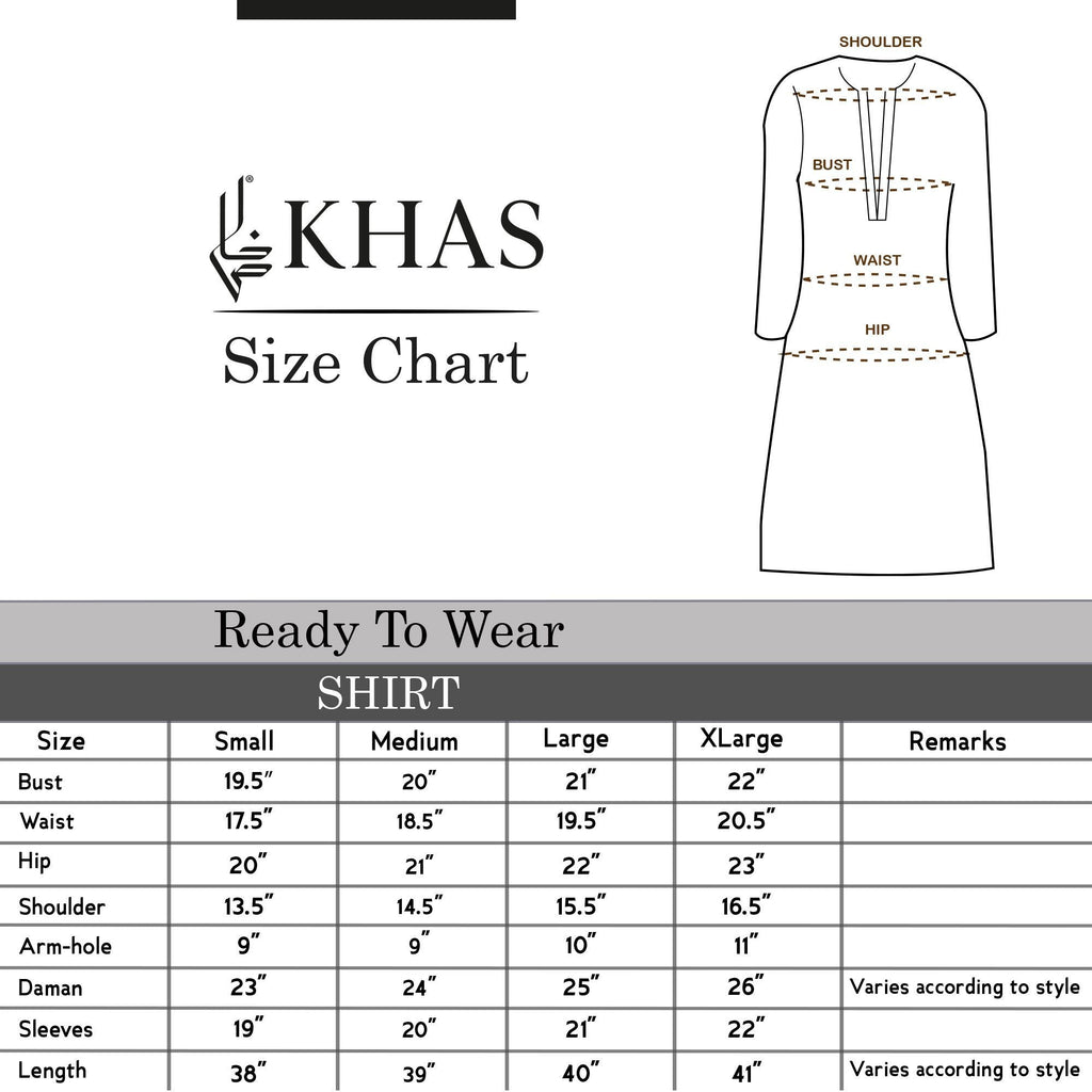 Khas Stitched Cotton Net SHIRT ER 108 Women