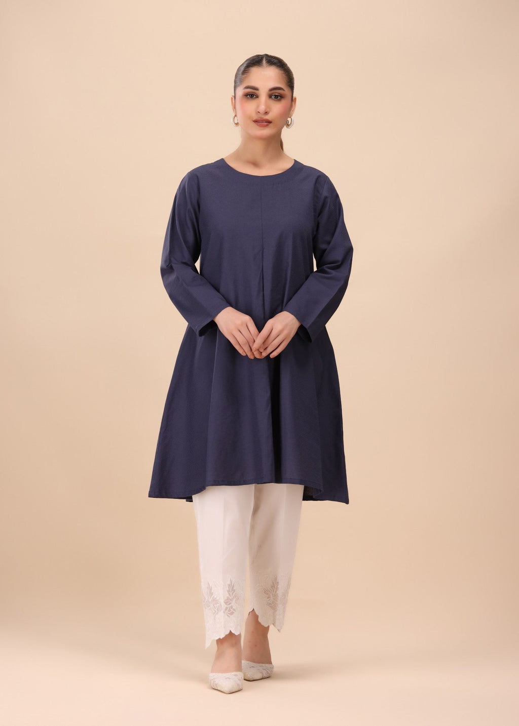 Mhw Flared Navy Tunic Women 1pcs