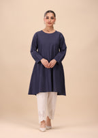 Mhw Flared Navy Tunic Women 1pcs