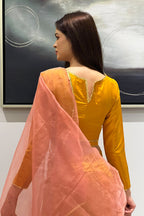 Kanydaro Marigold Gota Ensemble Set Women 3pcs