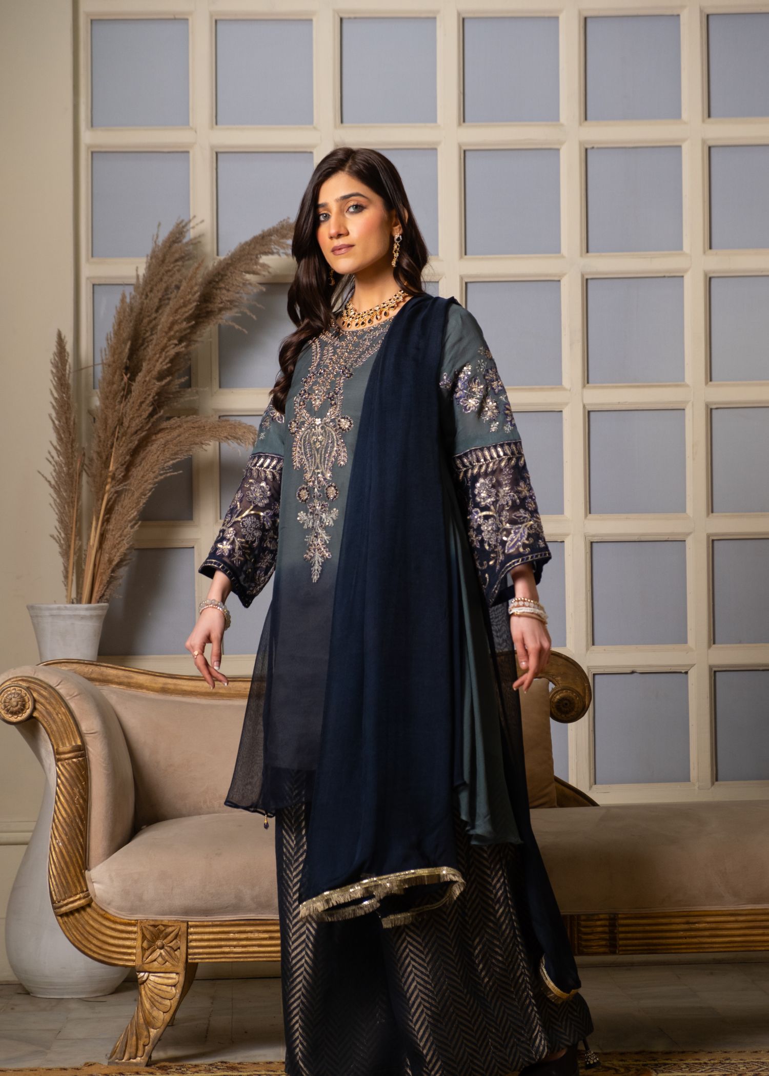 Pehnawa By Bin Akram’s TWILIGHT ELEGANCE CHIFFON Women 3pcs