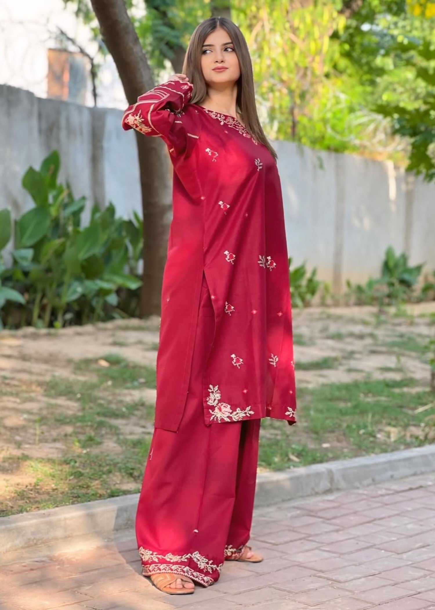 Tehzeeb Libas DUA FARSHI STITCHED Women 2pcs