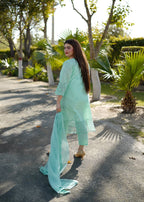 Four Season Boutique Forever Cotton Aqua Blue Women 3pcs