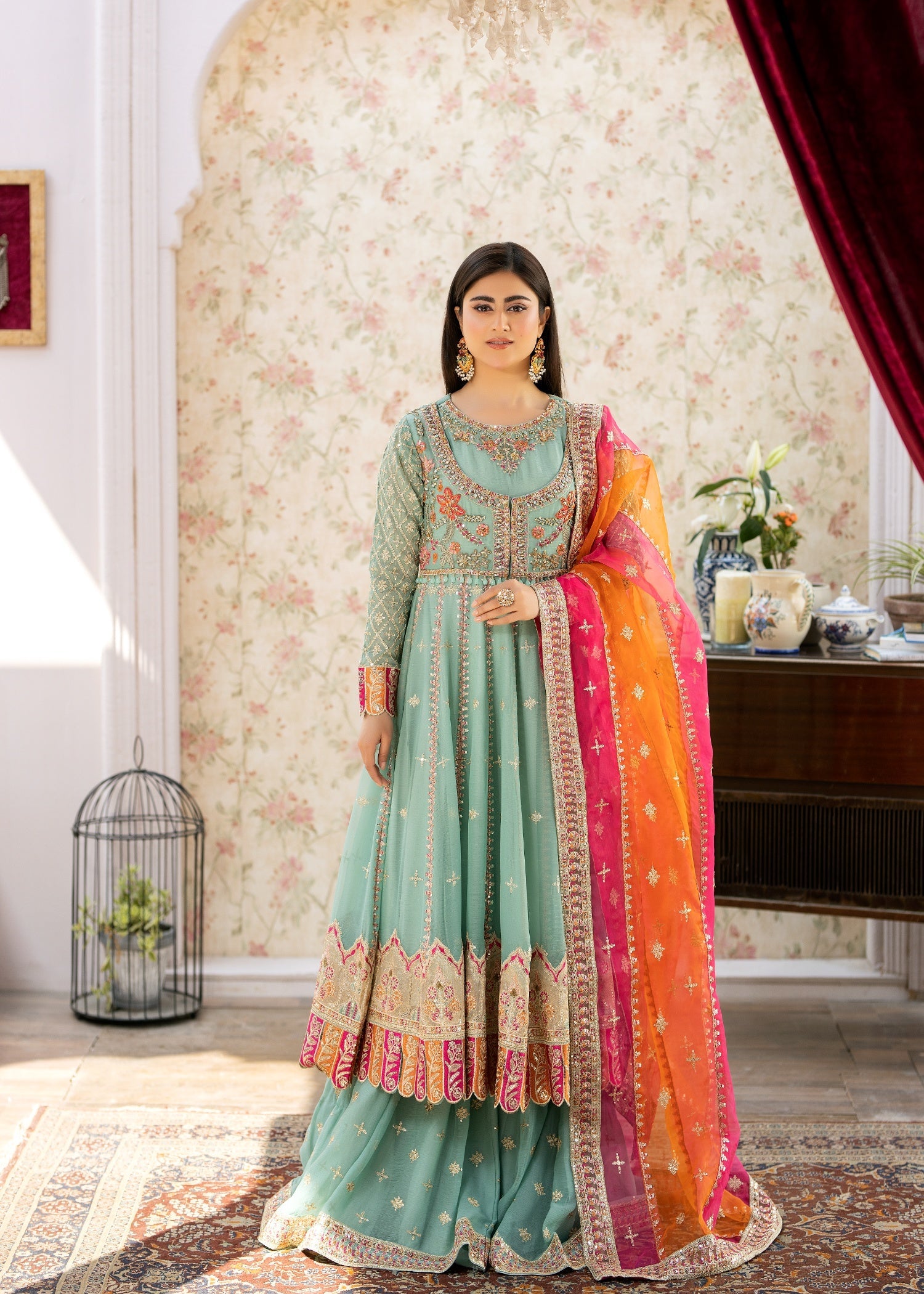 Shahjahan - Feel Royal SJ 24014 AQUA Women 3pcs