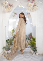 Manahils KURTI 105 CAMEL BROWN Women 3pcs