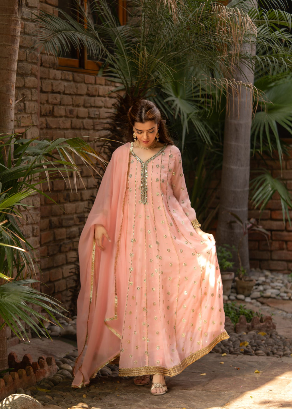 Al-Harir Apparel Mehar Baby Pink Women 3pcs