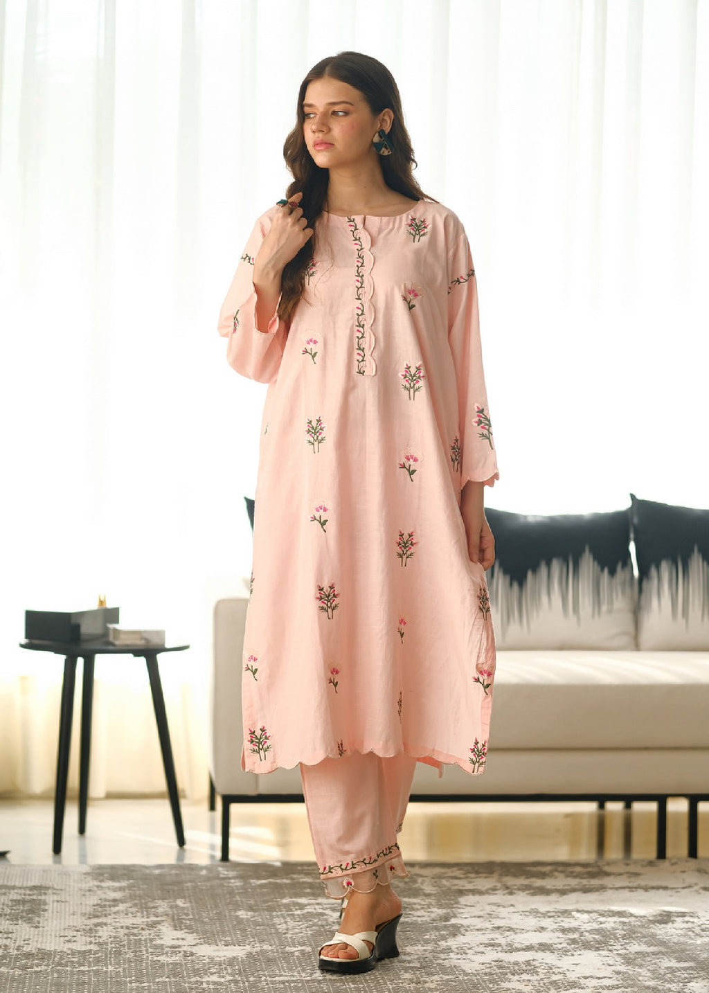 Sprinkles Pastel Bloom Embroidered Women 2pcs