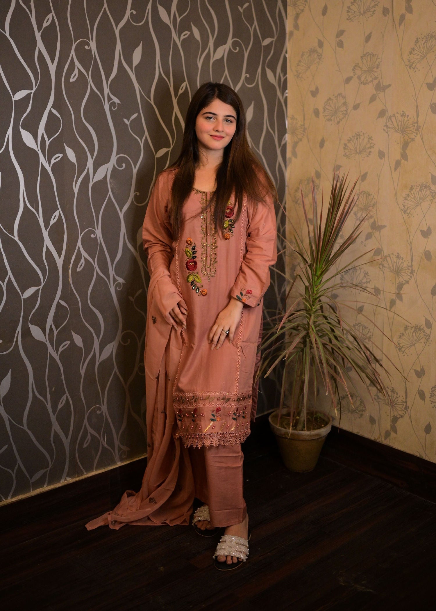 Four Season Boutique SHAHEEN SOFT COTTON PINK Women 3pcs
