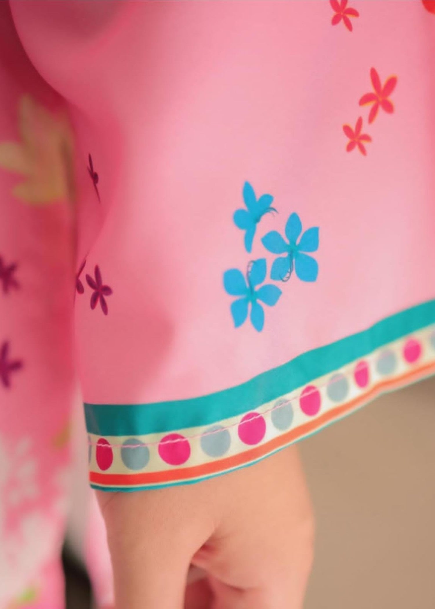 Tehzeeb Libas PINK BLOSSOM SHORT FROK Women 2pcs