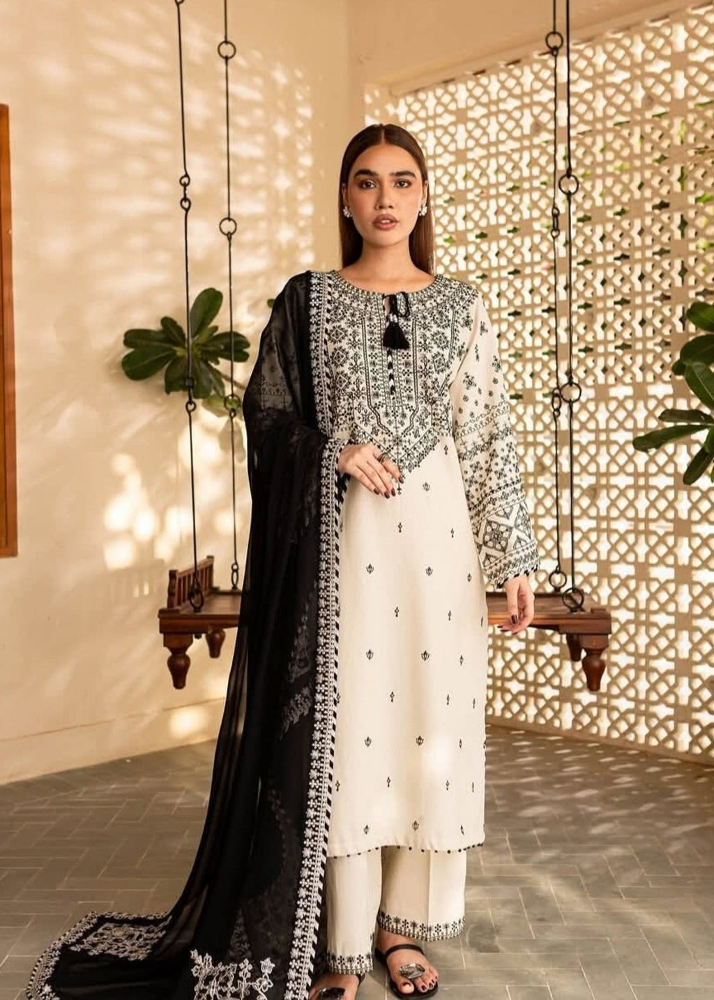 Tehzeeb Libas ARFA EMBROIDERED Women 3pcs