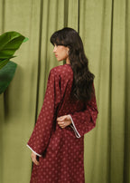 Buzzazi Maroon Chunri Printed Suit Women 2pcs