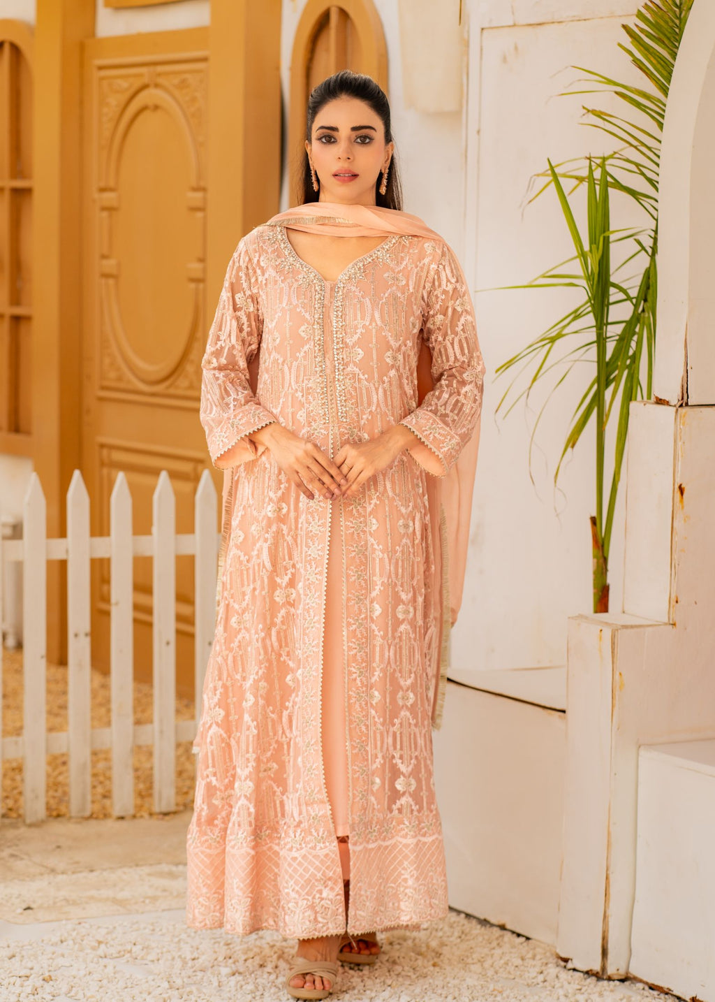 Alsiyab Mannat Peach Women 3pcs