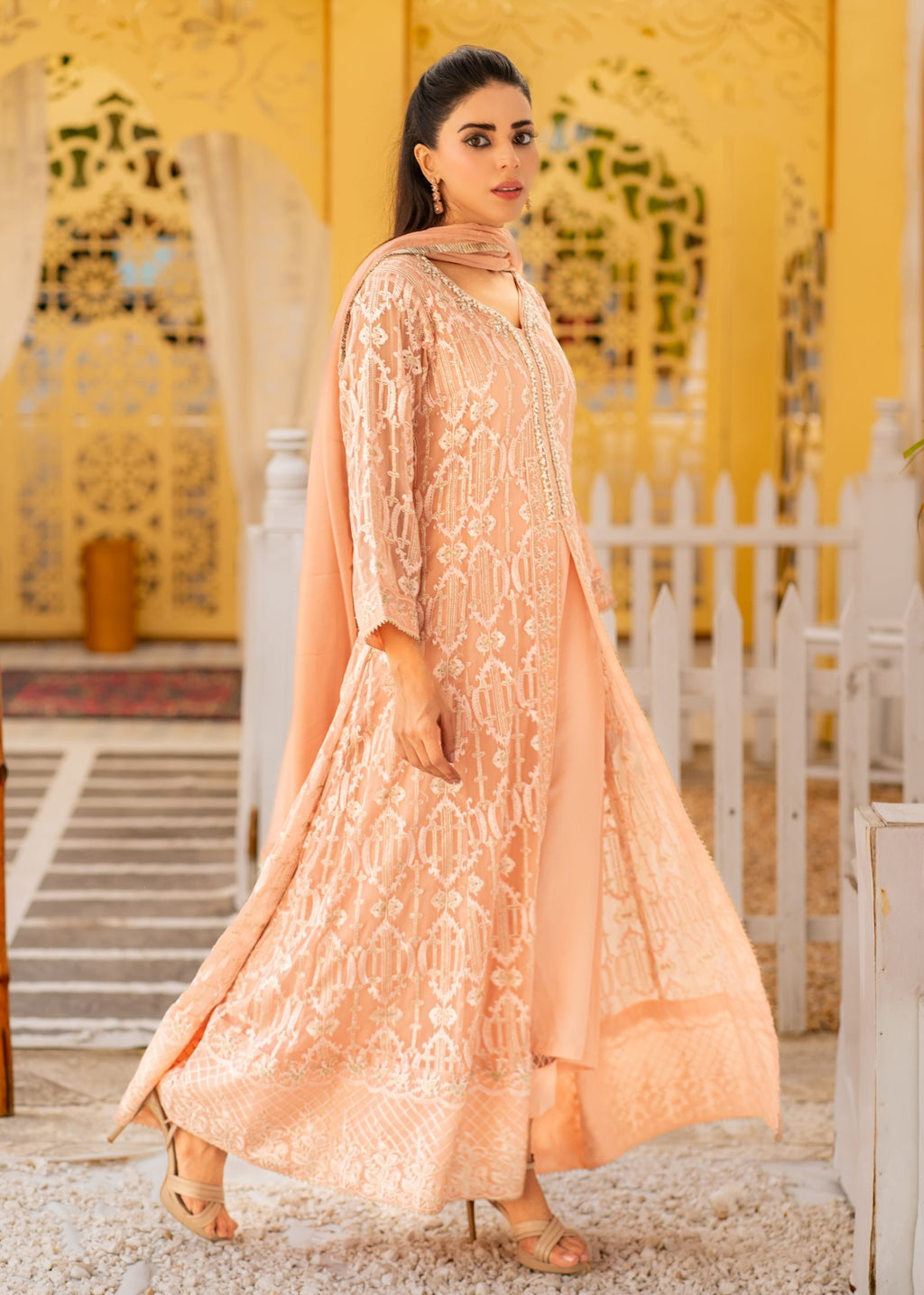 Alsiyab Mannat Peach Women 3pcs