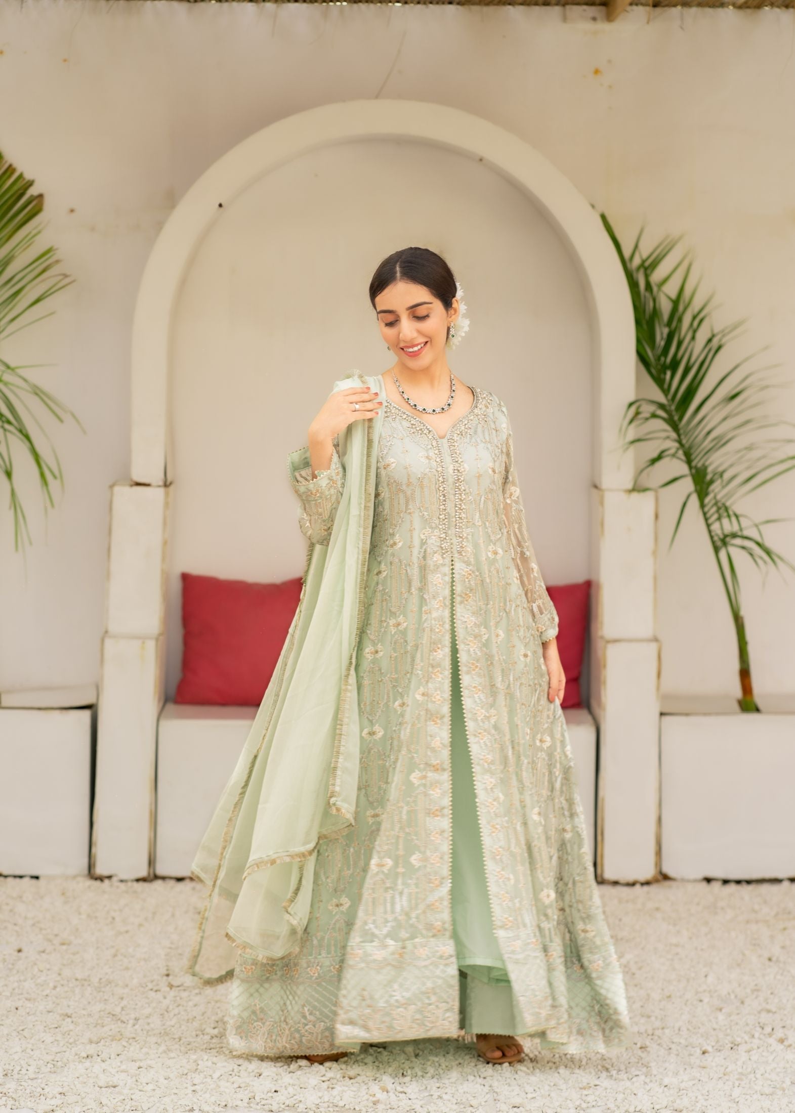 Alsiyab Mannat Mint Green Women 3pcs