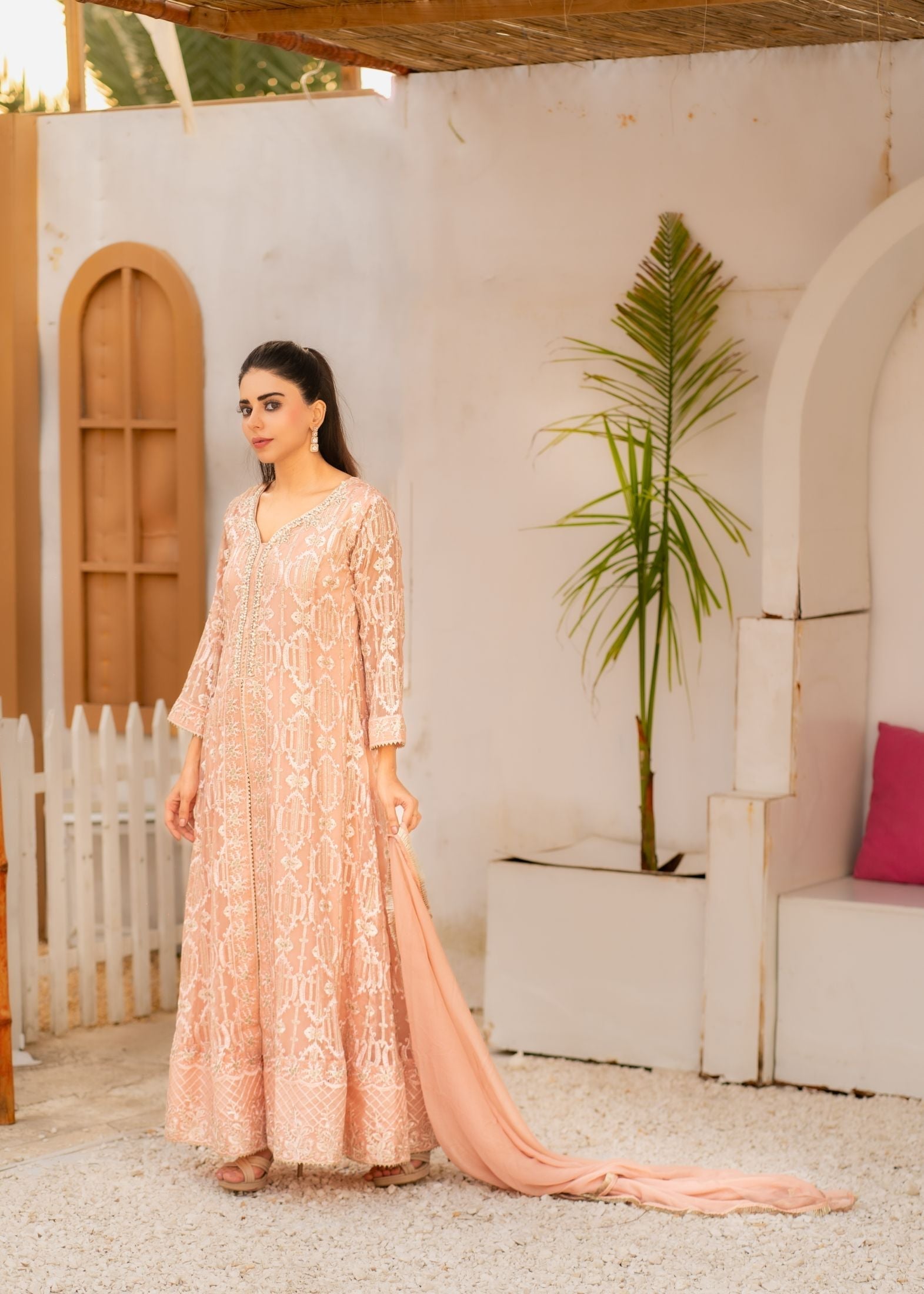 Alsiyab Mannat Peach Women 3pcs