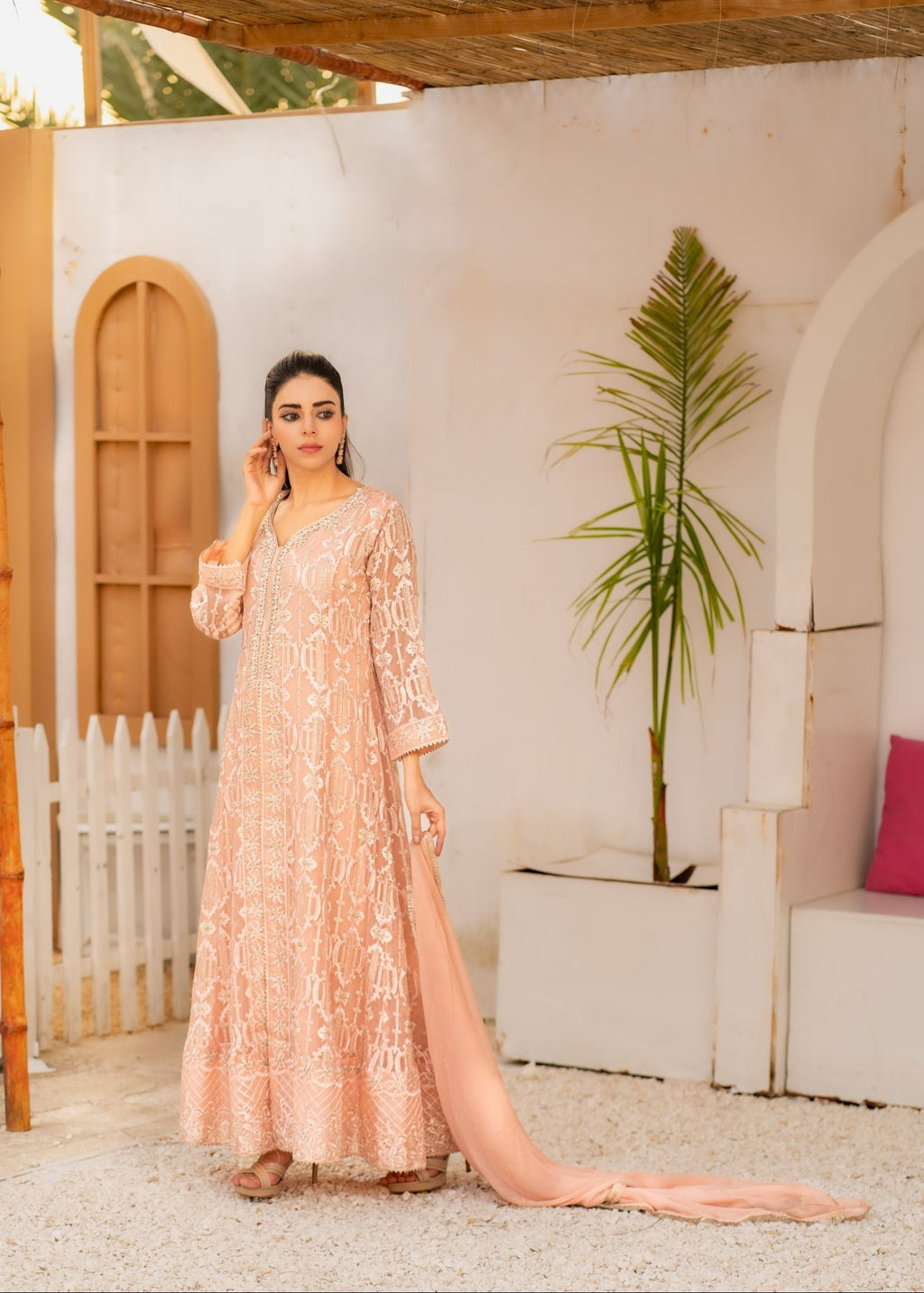 Alsiyab Mannat Peach Women 3pcs