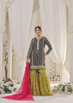 Ayesha Closet Preshy Gul Purple Delight Women 3pcs
