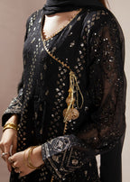 Manahils KURTI 099 MELANIE BLACK Women 3pcs