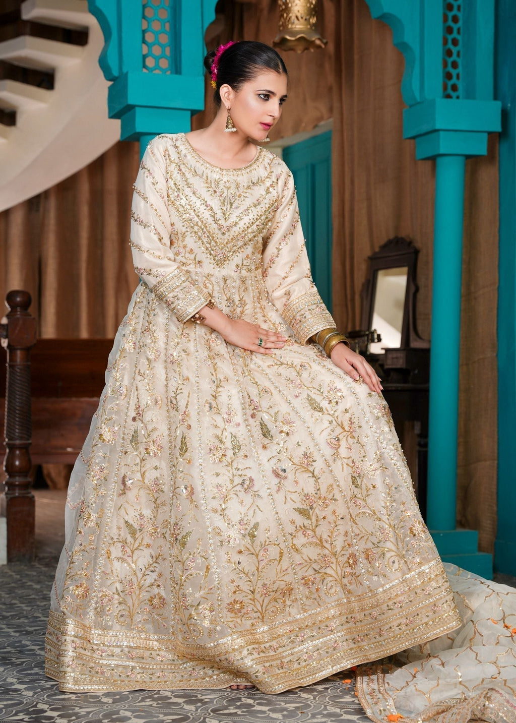 Gulnoor NAAZ Offwhite Women 3pcs