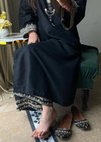Tehzeeb Libas BLACK IRIS STITCHED Women 2pcs