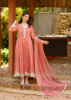 Al-Harir Apparel Gulaal Peach Women 3pcs