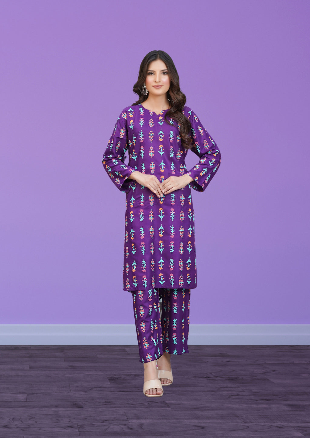 Hamna Kalim small flower 3d Women 2pcs