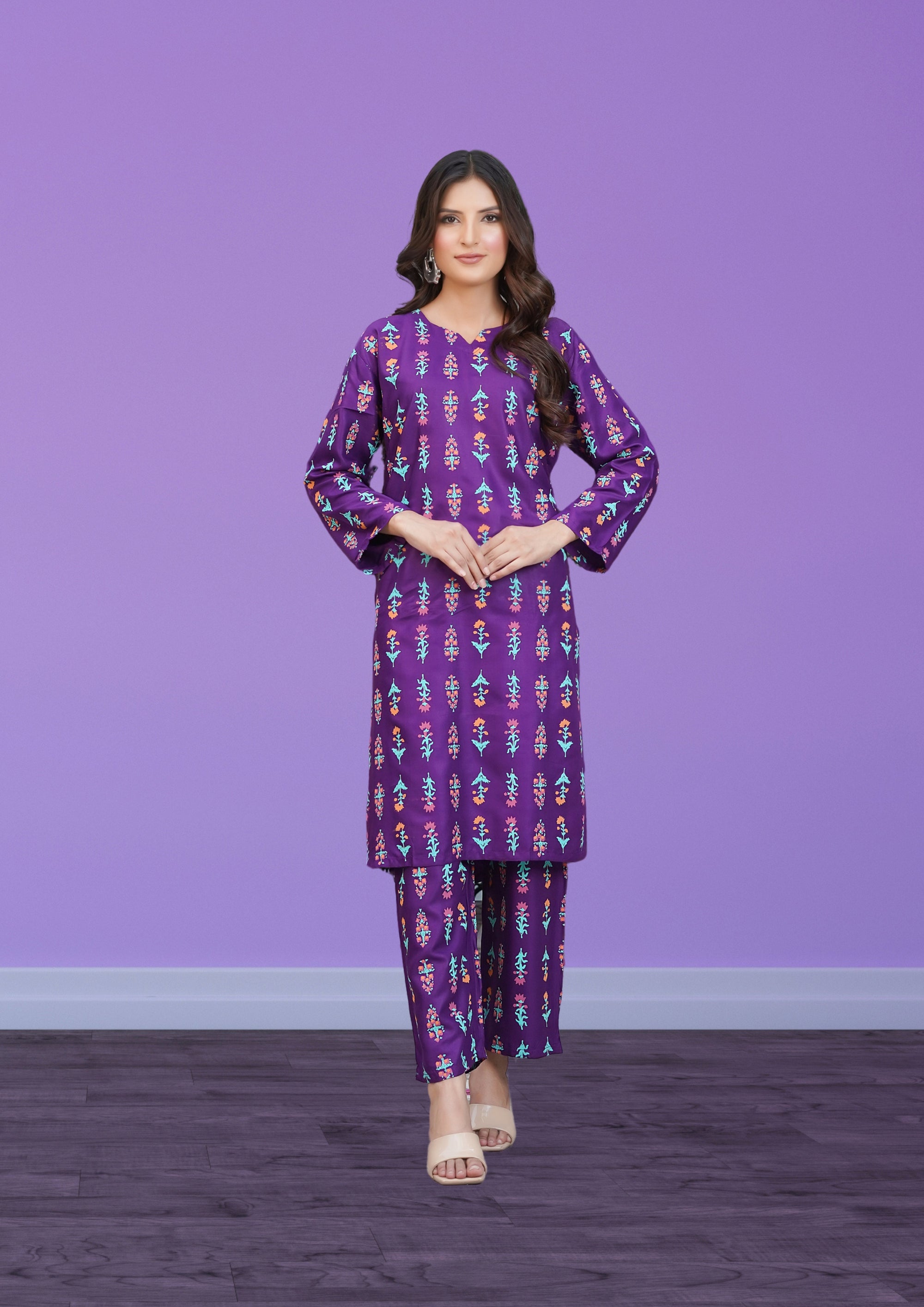 Hamna Kalim small flower 3d Women 2pcs