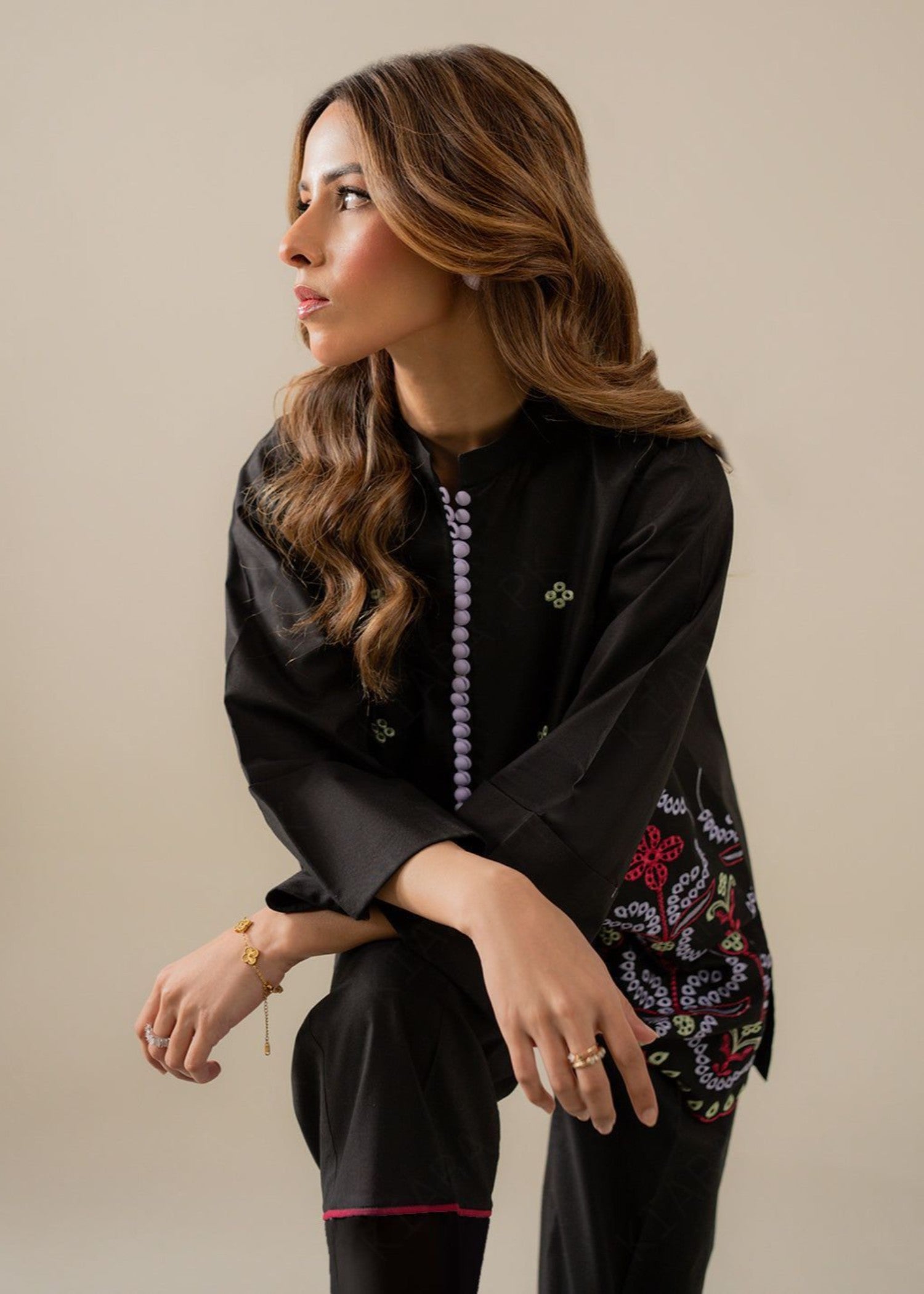 Kiara EMBER SLD05 25 Embroidered Set Women 2pcs