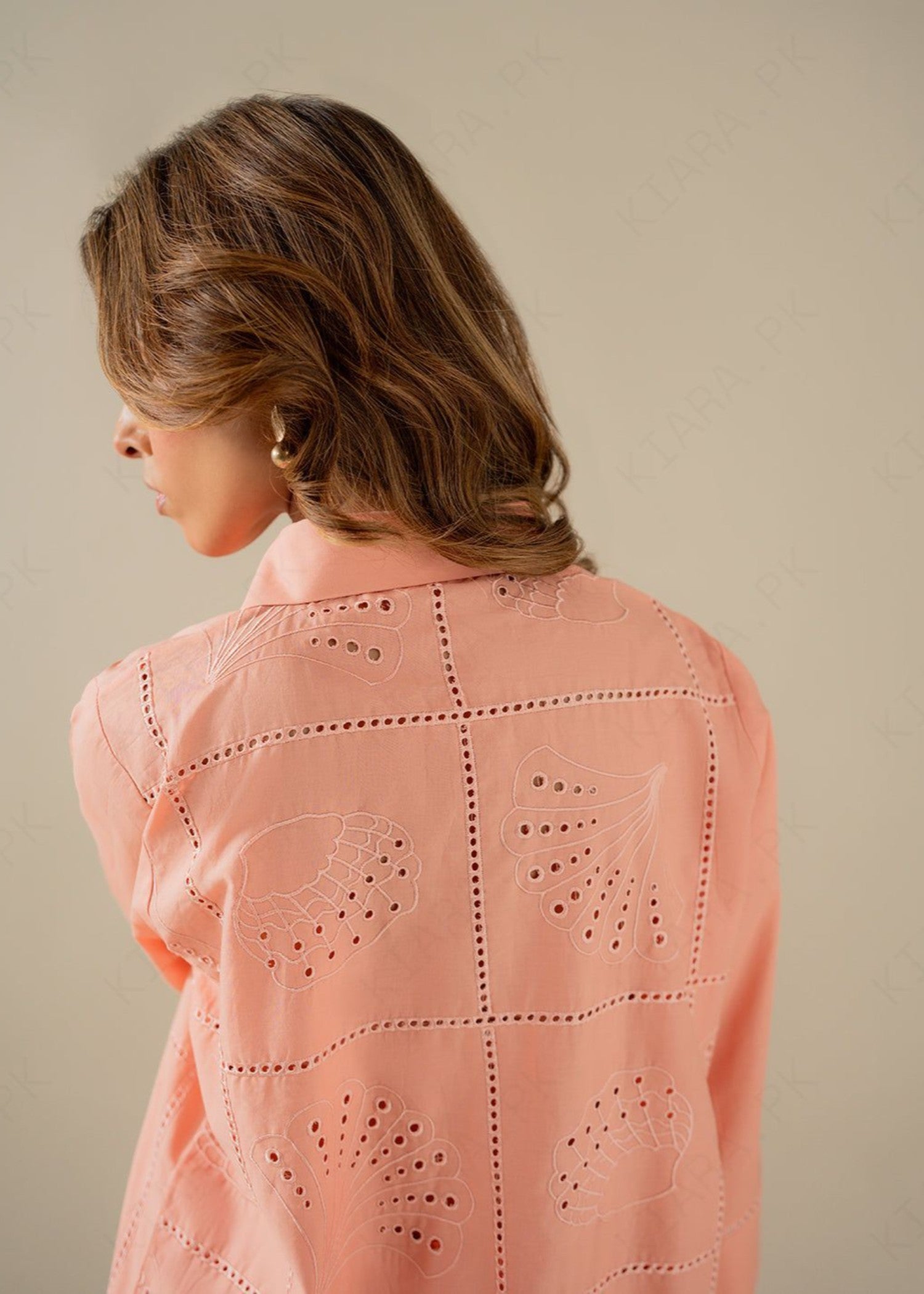 Kiara CORAL Embroidered Set Women 2pcs