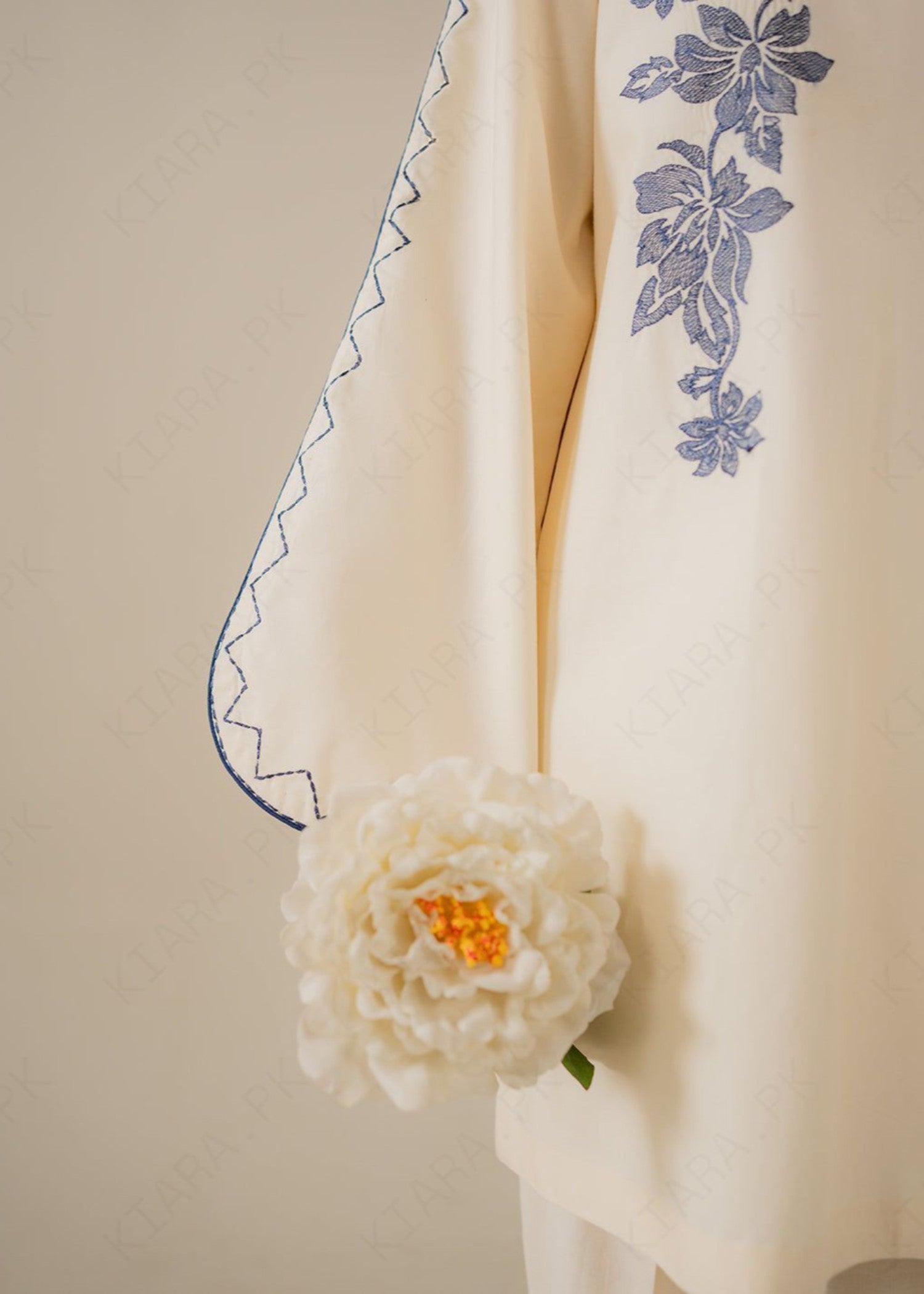 Kiara IVORY Embroidered Set Women 2pcs