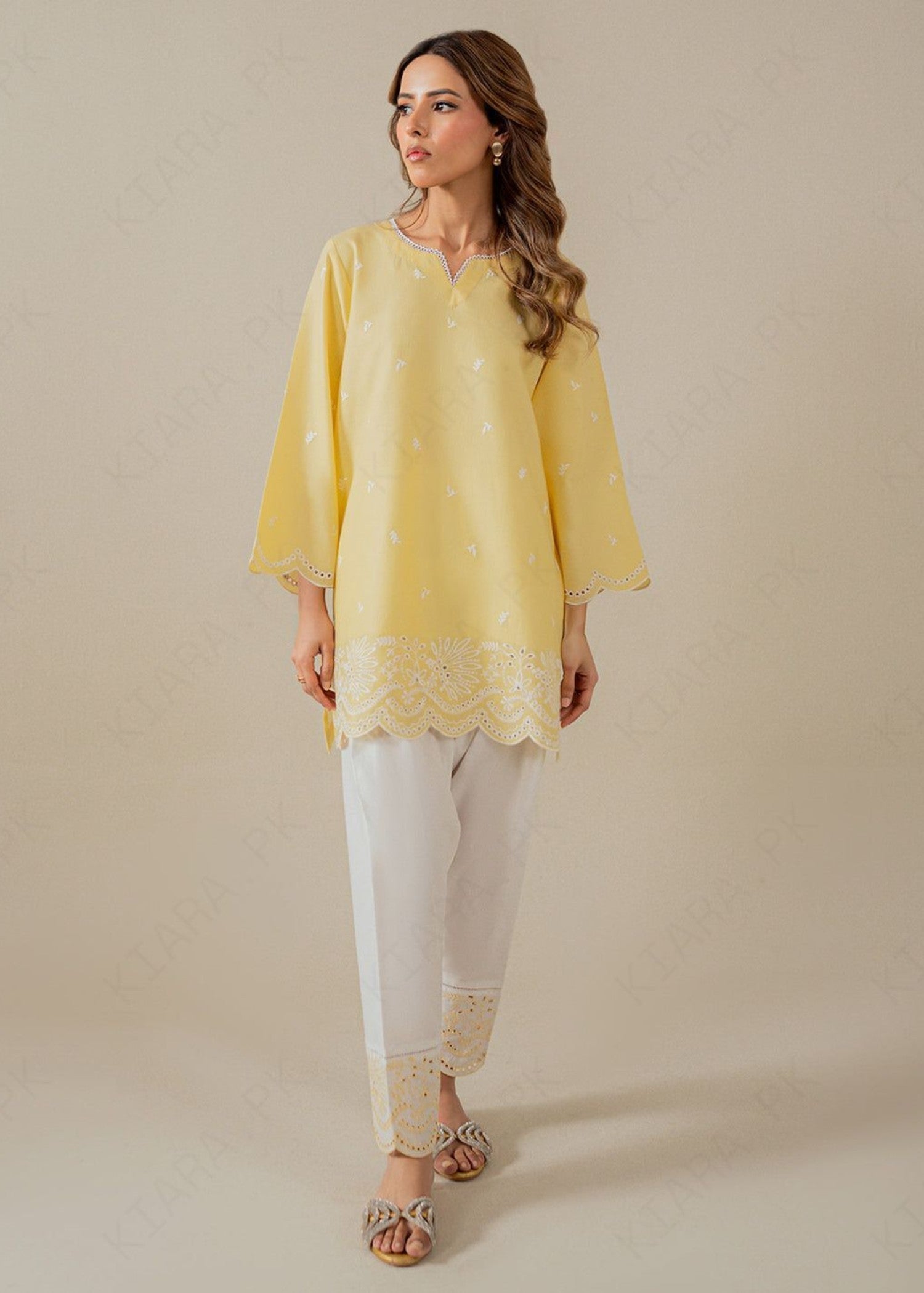 Kiara MELLOW Embroidered Set Women 2pcs