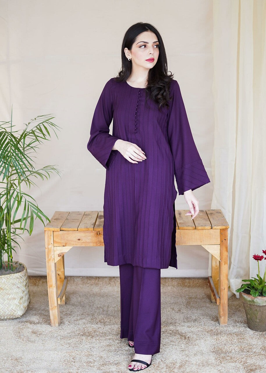 Aisling By Nirmal Deep Plum Women 2pcs