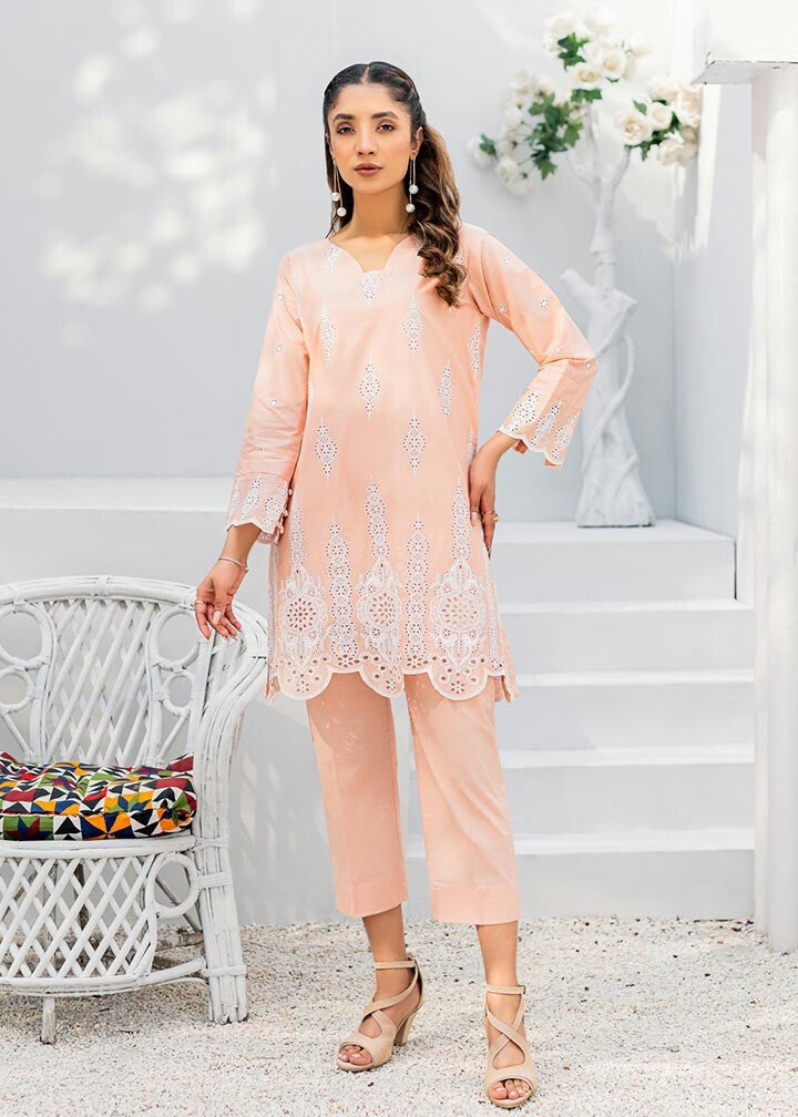 Ghonche Whimsical co ord set (Peach) Women 2pcs