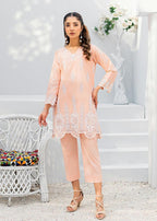 Ghonche Whimsical co ord set (Peach) Women 2pcs