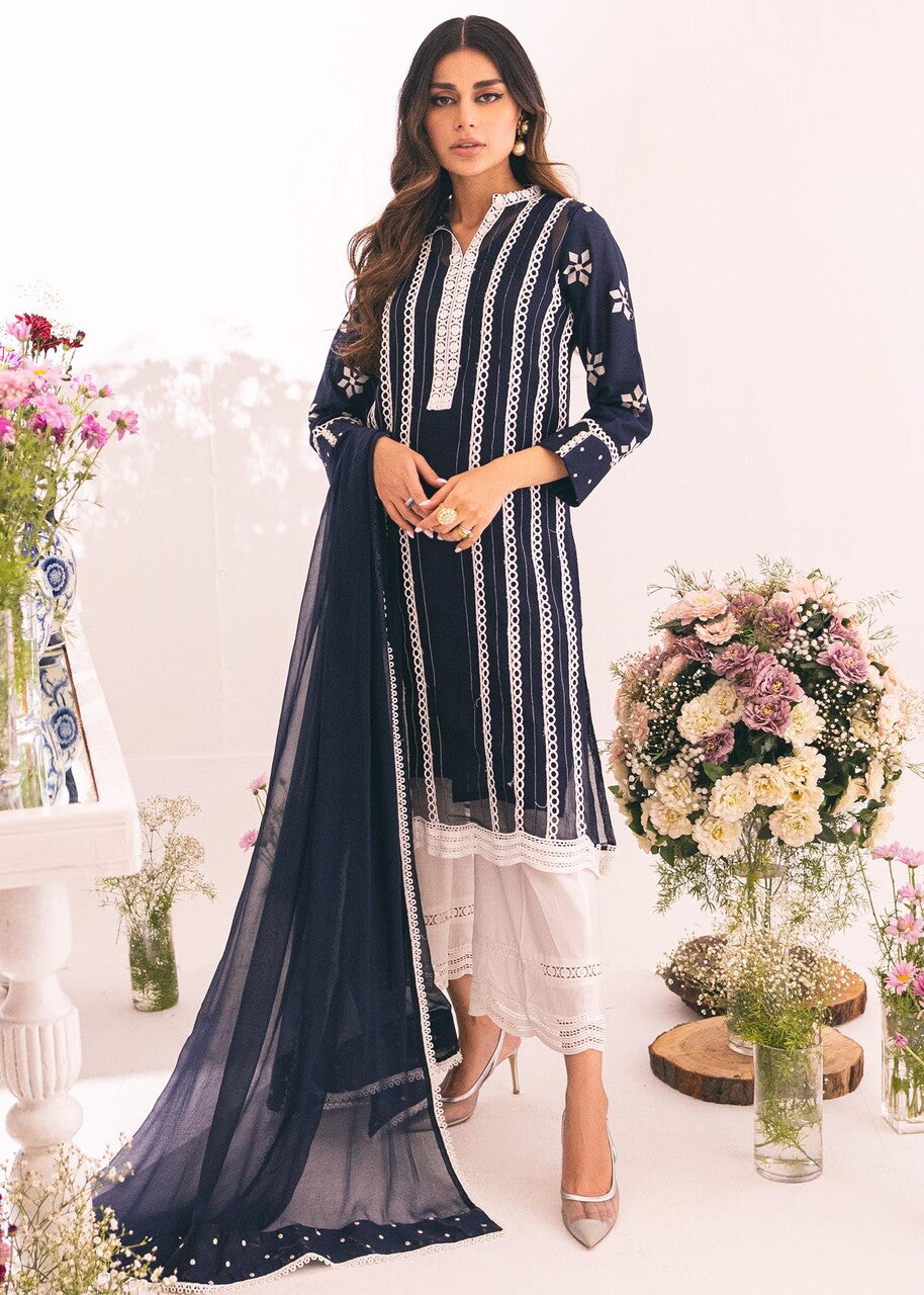 Rj’s Pret NAVY ORCHID | UMEED | RJS PRET Women 3pcs