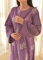 Shehroz Fashion purple horiya Women 3pcs