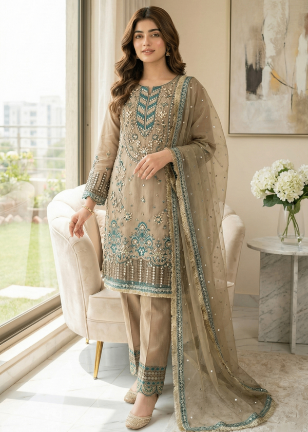 Diara Couture ESHAL US 548 BROWN Women 3pcs