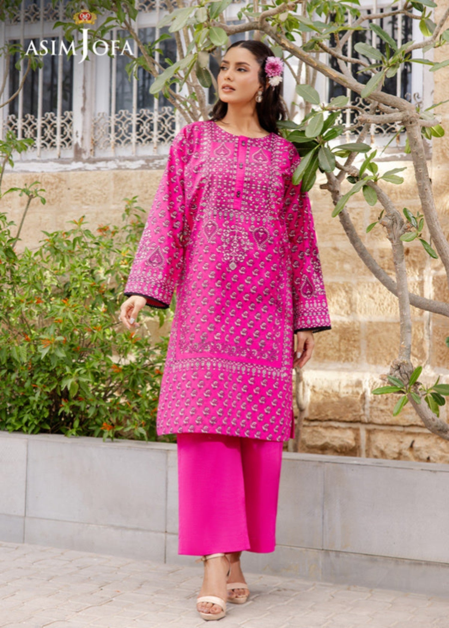 Asim Jofa AJPB 194 PRINTED CAMBRIC STITCHED Women 2pcs