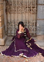 Suits By Sadia Crush purple style Women 3pcs