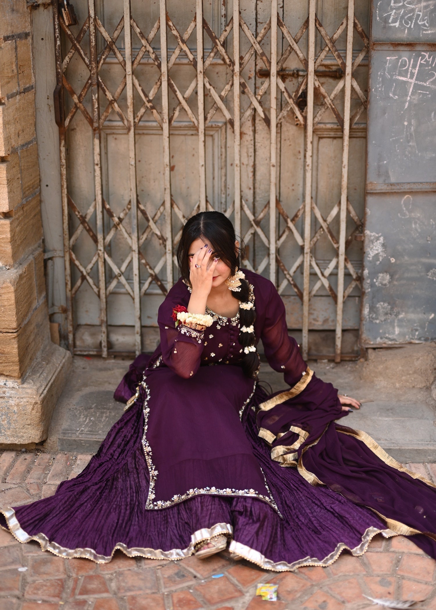 Suits By Sadia Crush purple style Women 3pcs