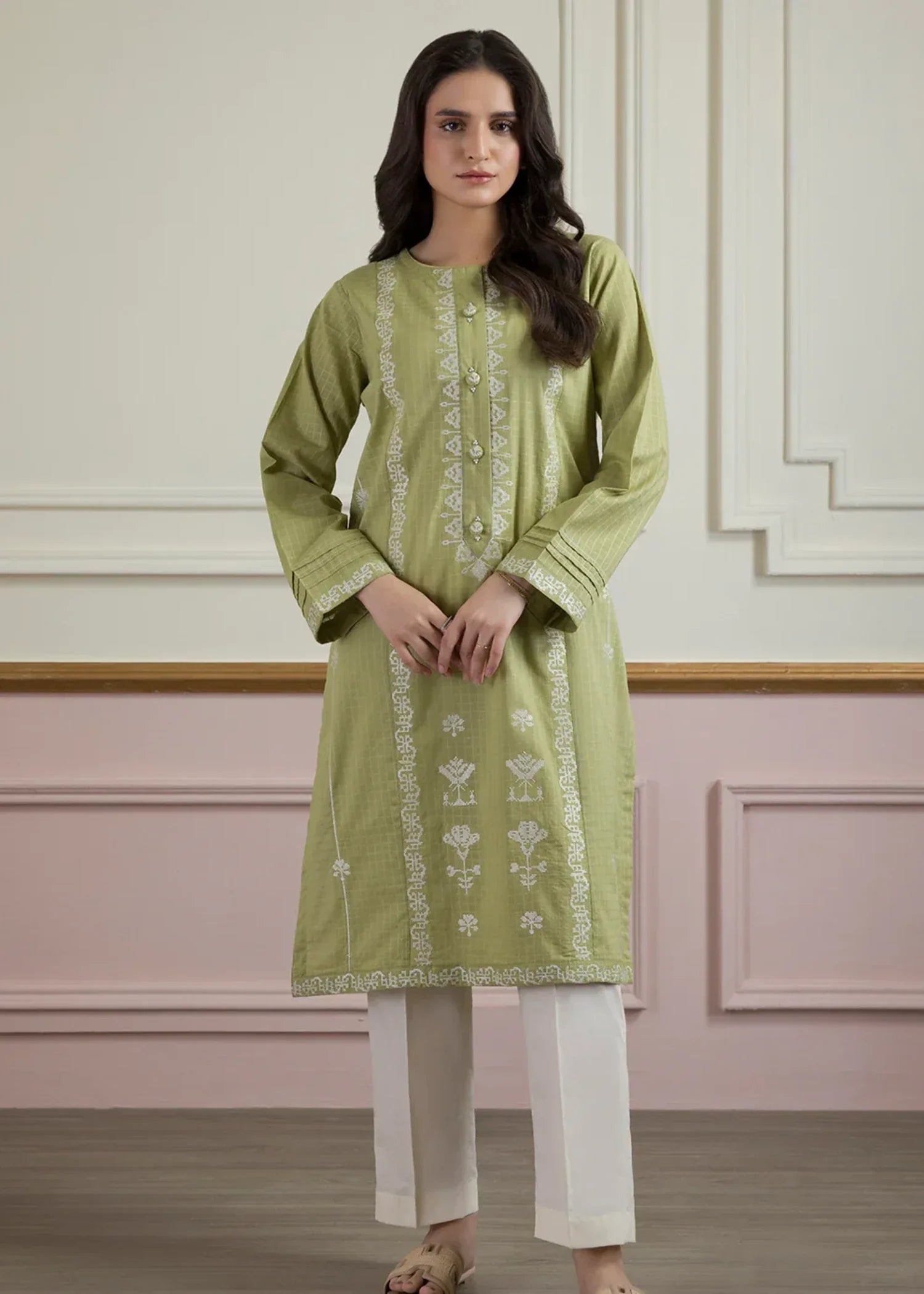 Zellbury WPS2512621 Green Women 1pcs