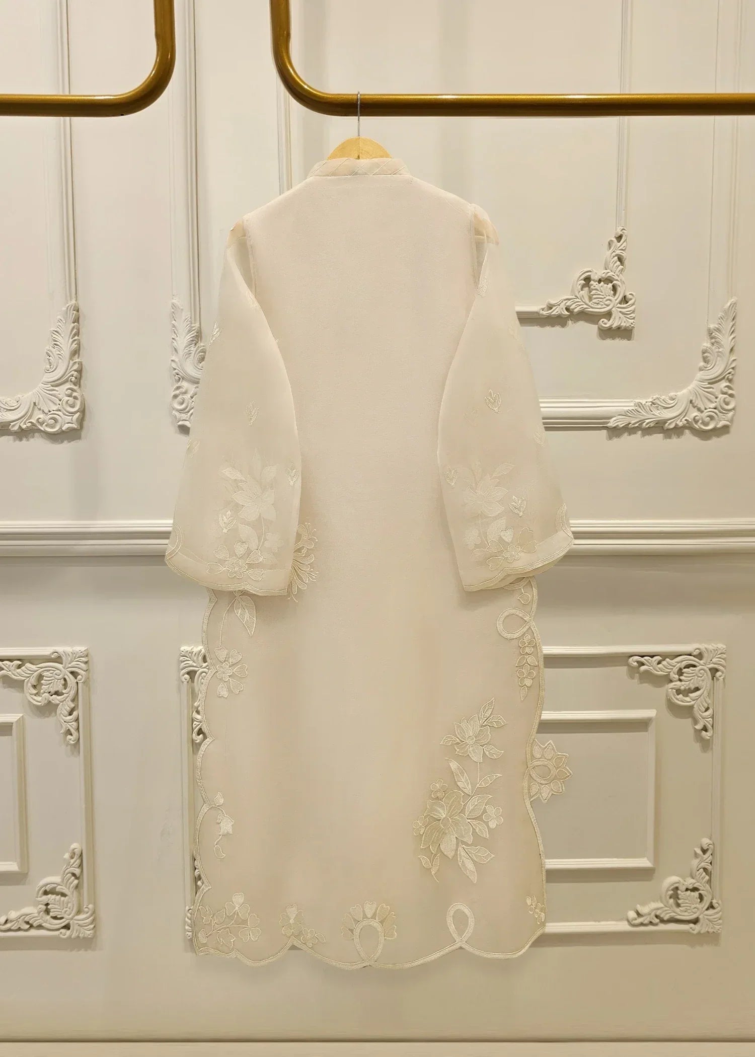 Agha Noor Pure Organza Embroidered Suit S112400 Women 3pcs