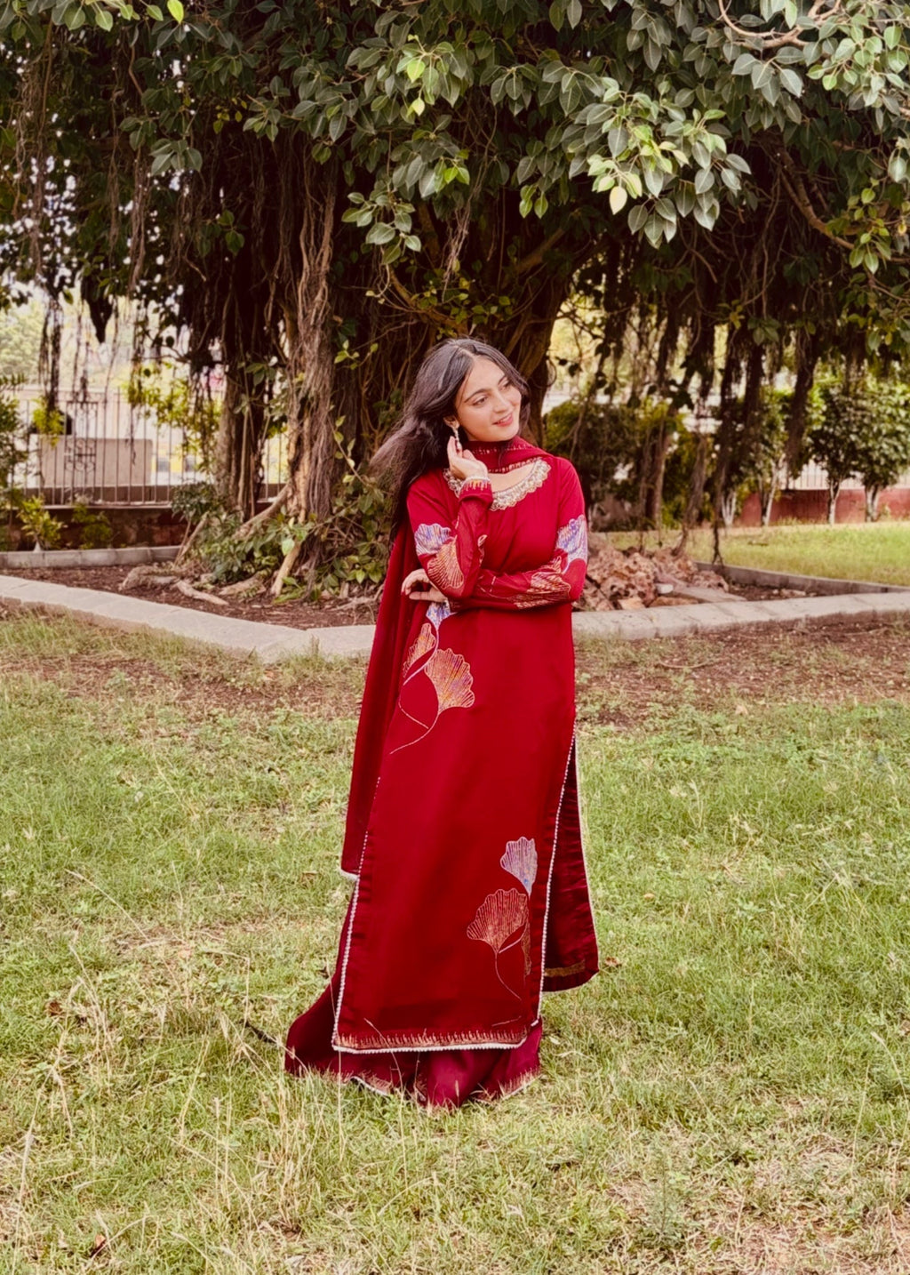 Suits By Sadia MAROON IRON STONE Women 3pcs