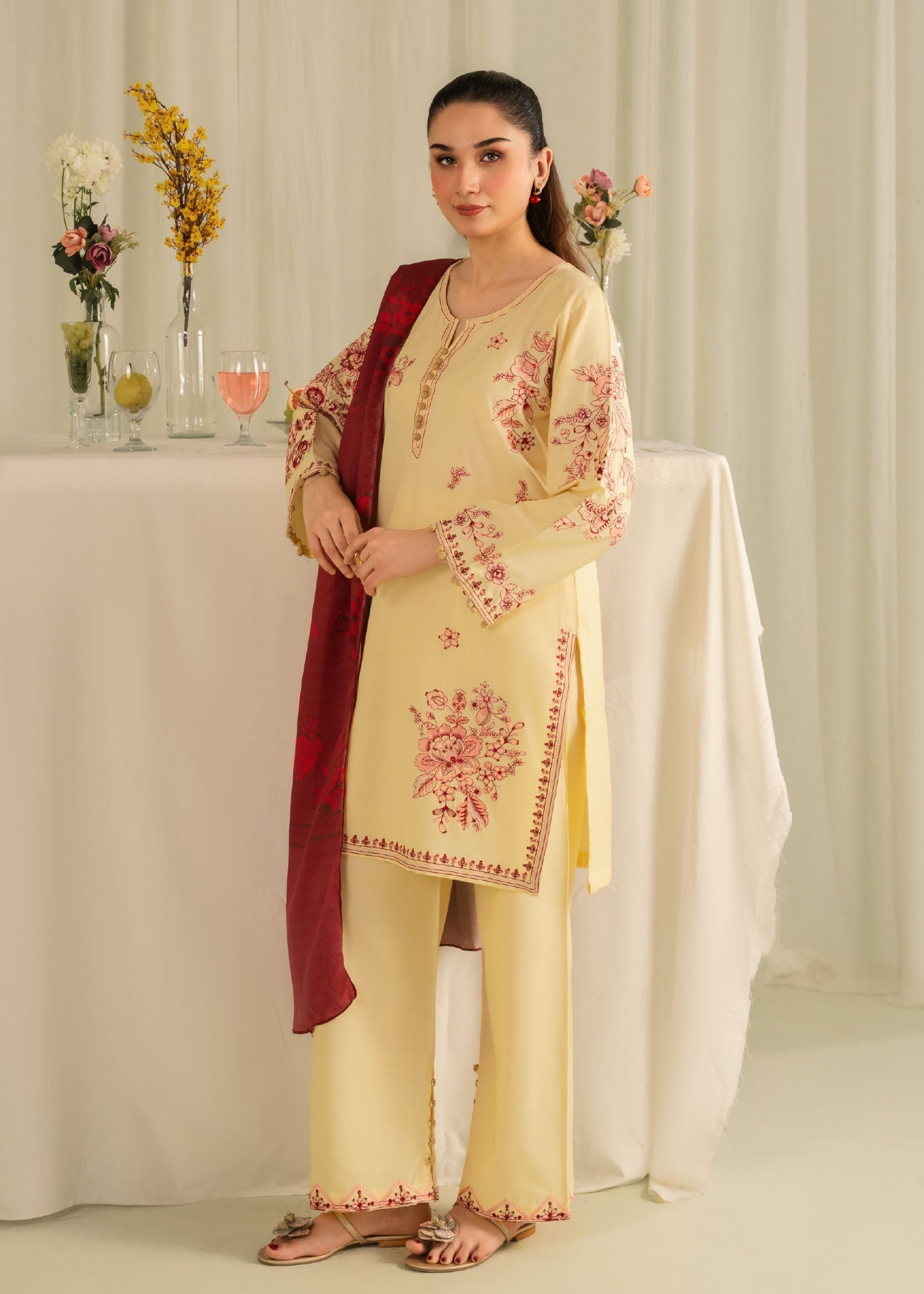 Chaudhary Arts Zawiya Embroidered Women 3pcs