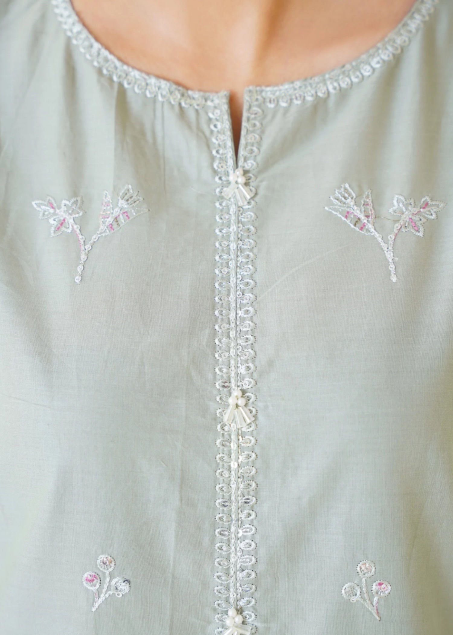 The Turkish Wear Pastel Green Set Women 2pcs