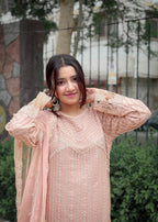 Inaaya Fashion Sunaira Pastel Pink Women 3pcs