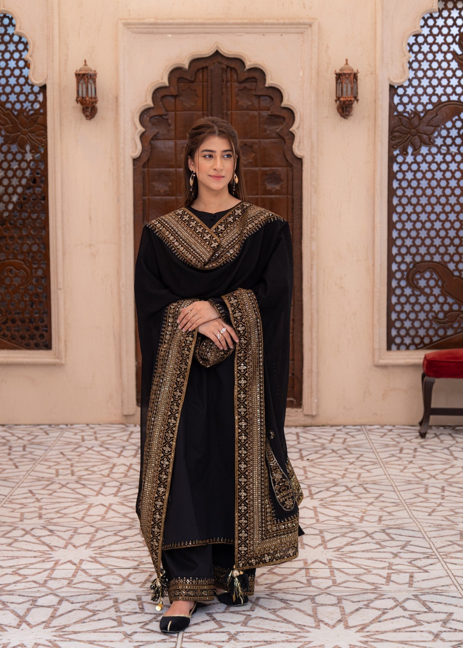 Maharani Official Black Mystique Women 3pcs